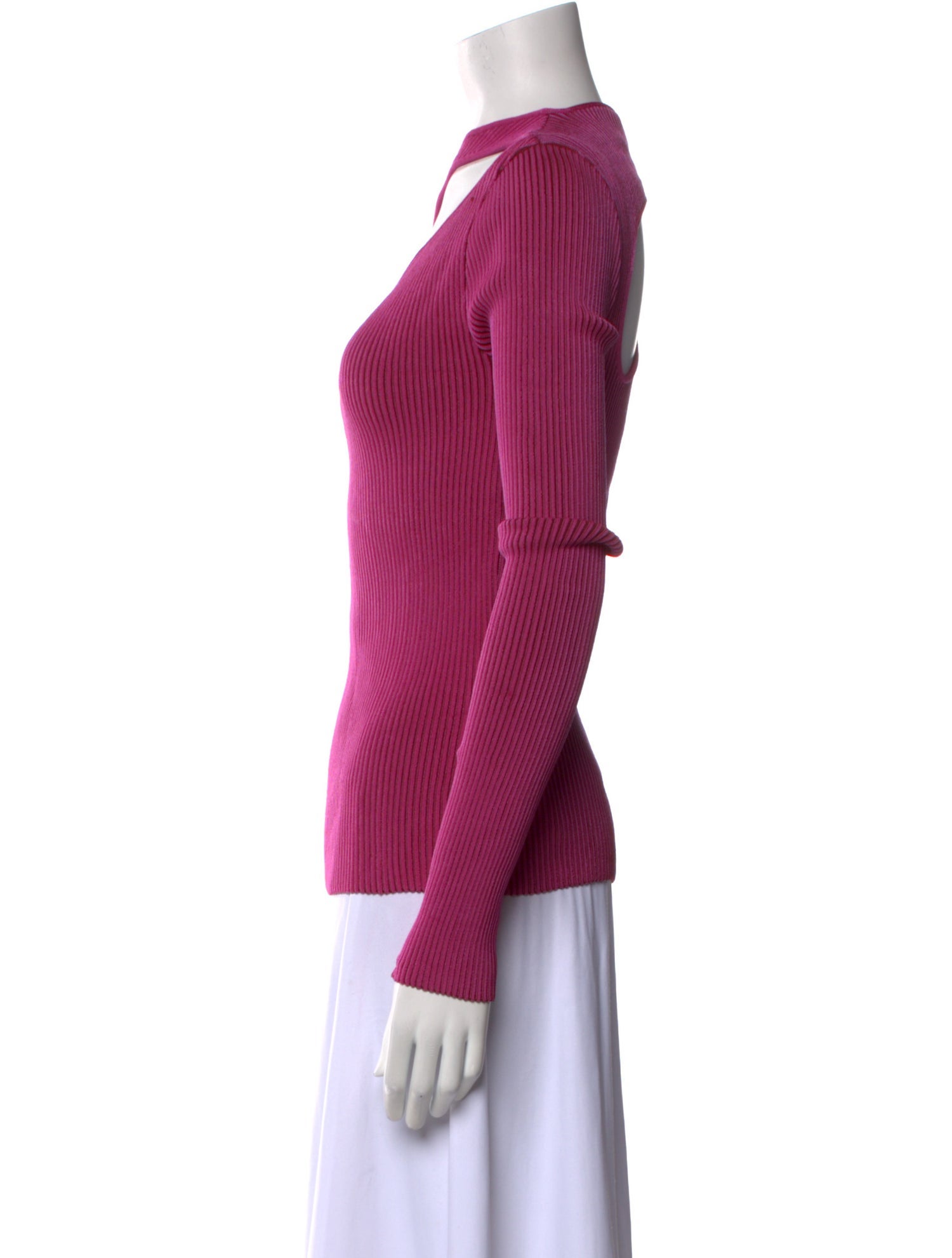 Koché Bateau Neckline Long Sleeve Top