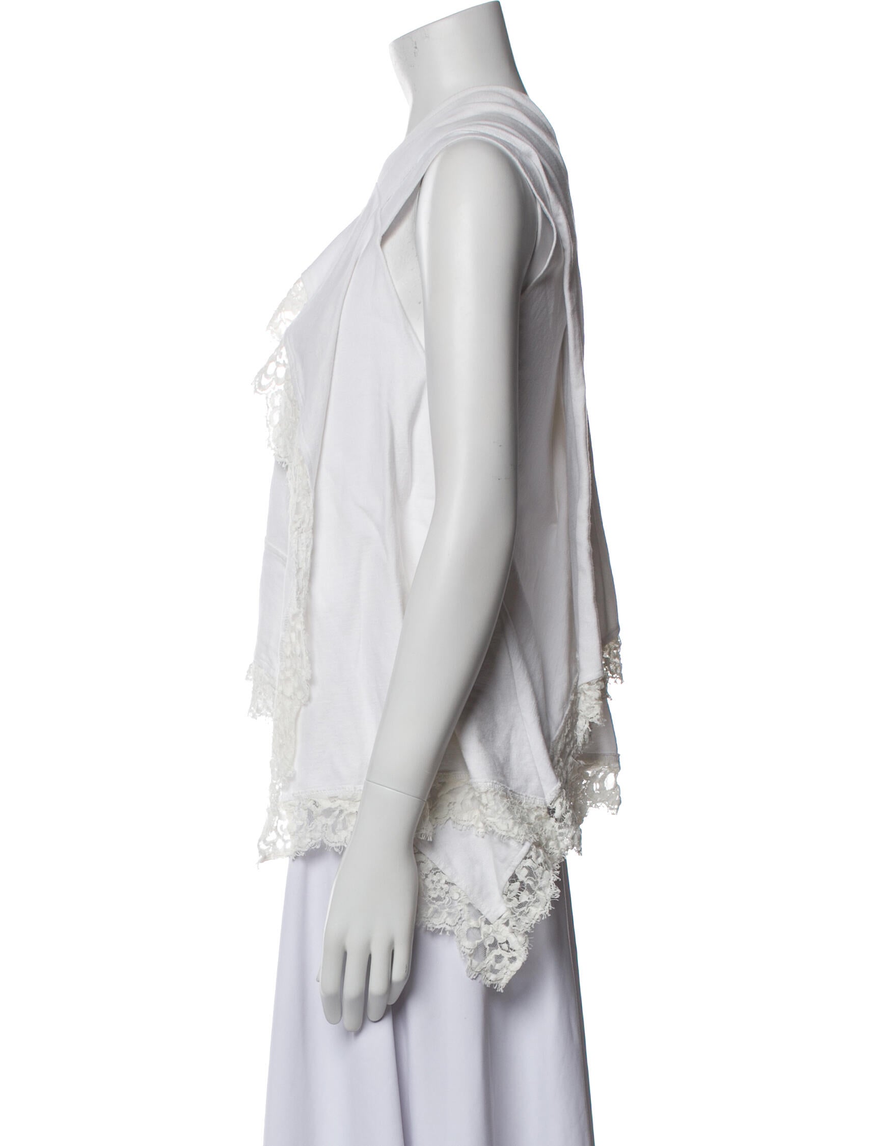 Koché Square Neckline Sleeveless Crop Top