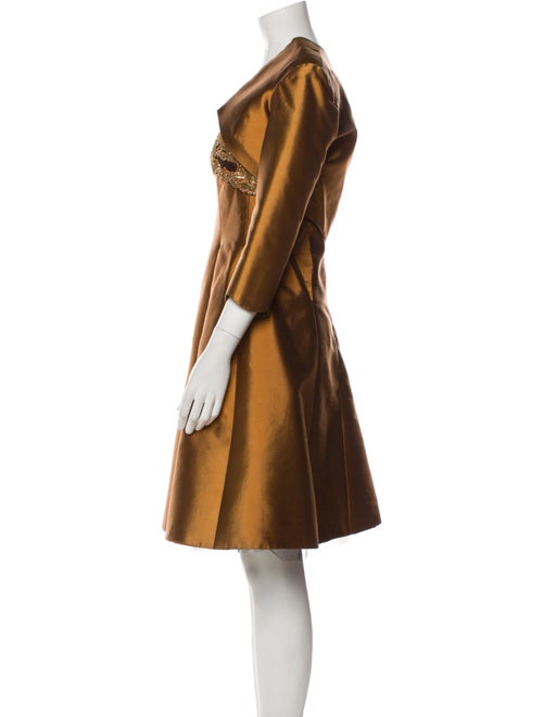 Chris Kole Silk Sequin Embellishments Dress Set