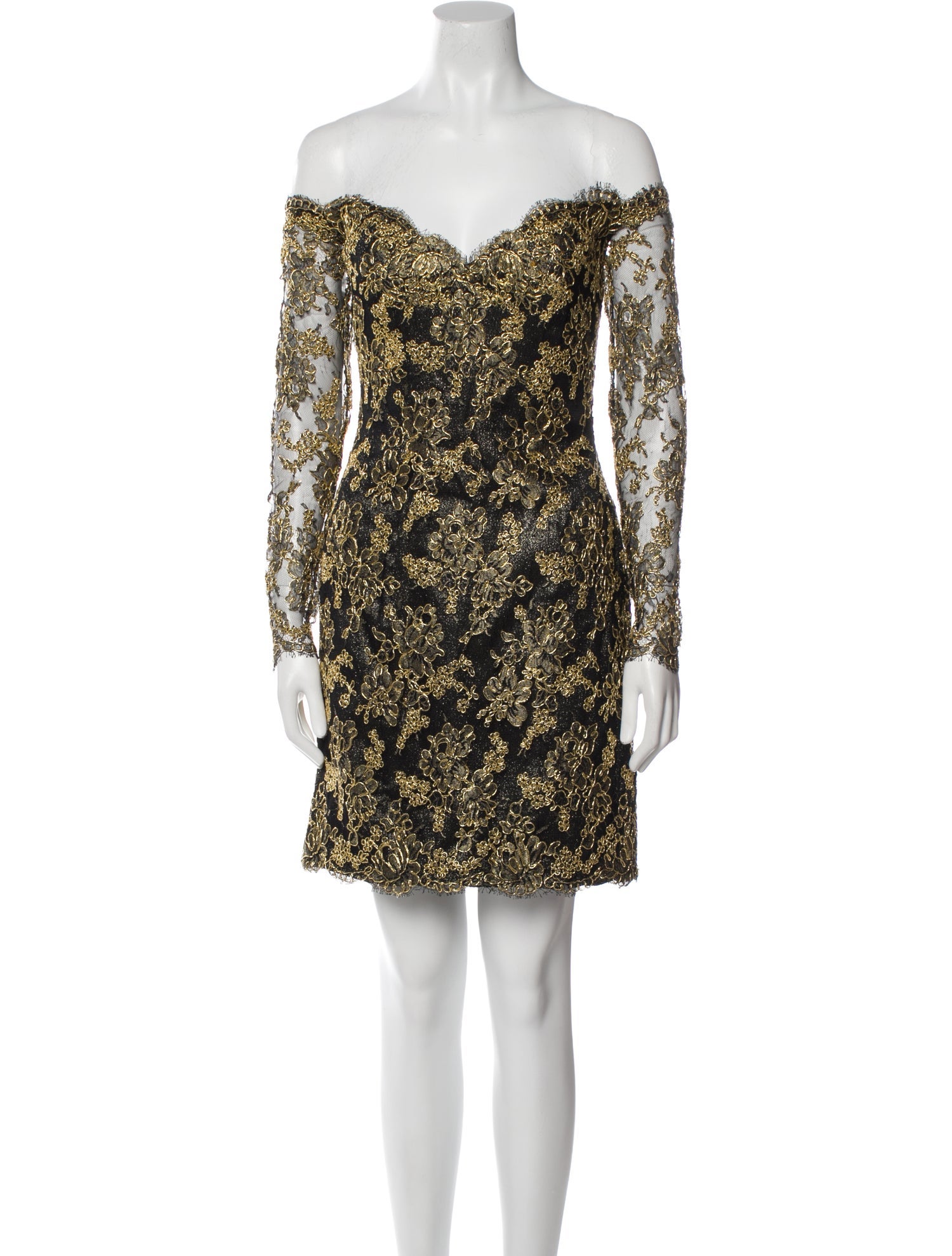 Chris Kole Lace Pattern Mini Dress