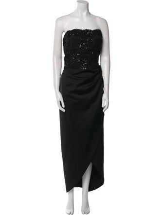 Chris Kole Strapless Long Dress