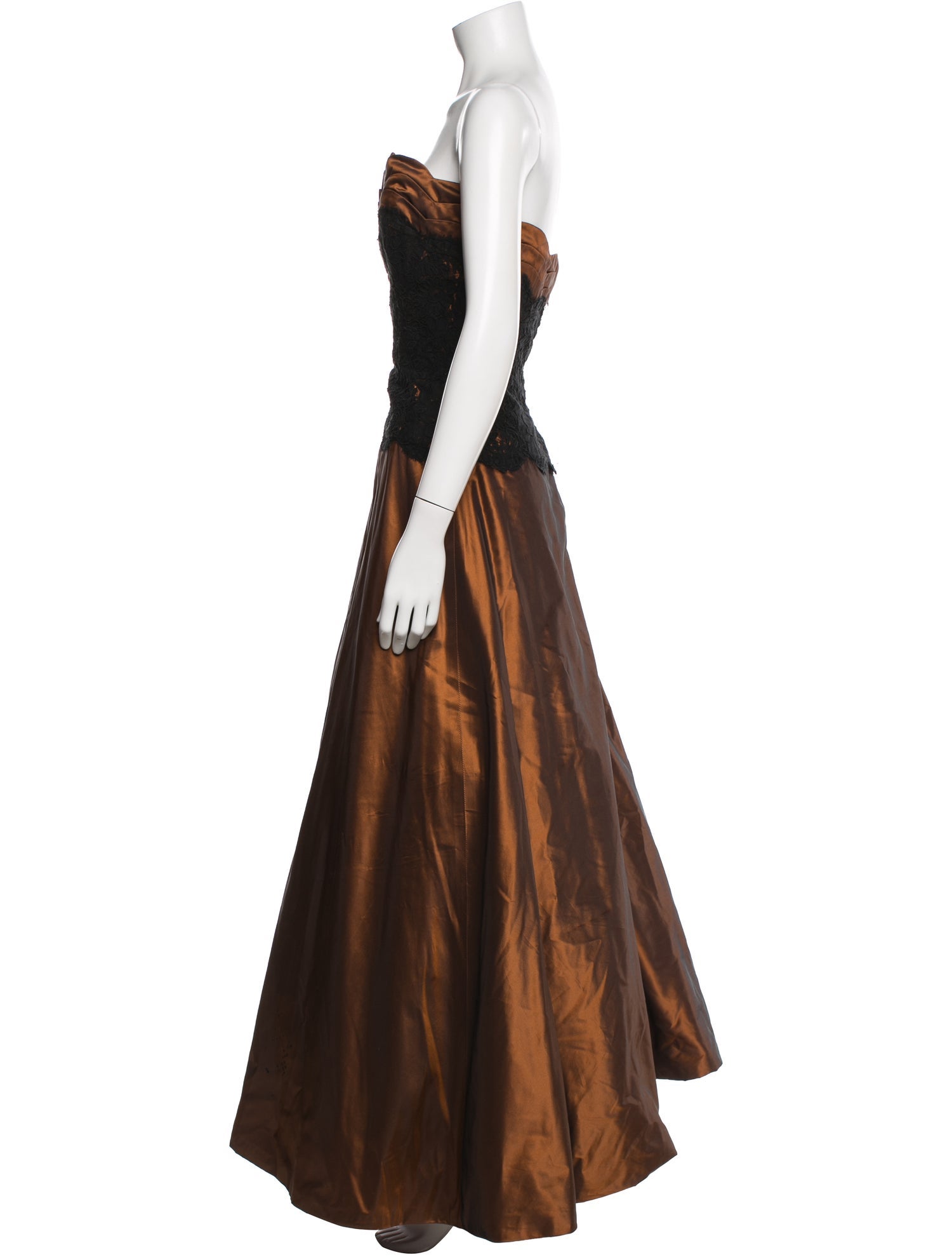 Chris Kole Lace Pattern Long Dress