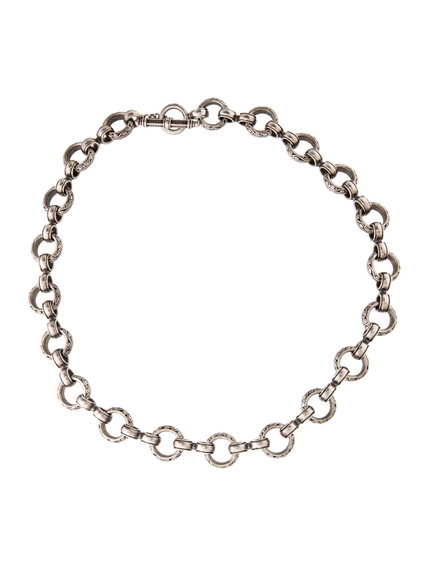 Konstantino Round Link Chain Necklace Sterling Silver Chain