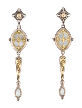 Konstantino Two-Tone Mother of Pearl Drop Earrings