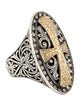 Konstantino Diamond Cross Cocktail Ring