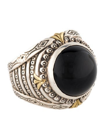 Konstantino Cocktail Ring Two-Tone Onyx 10