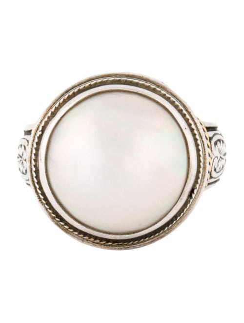 Konstantino Two-Tone Pearl Cocktail Ring