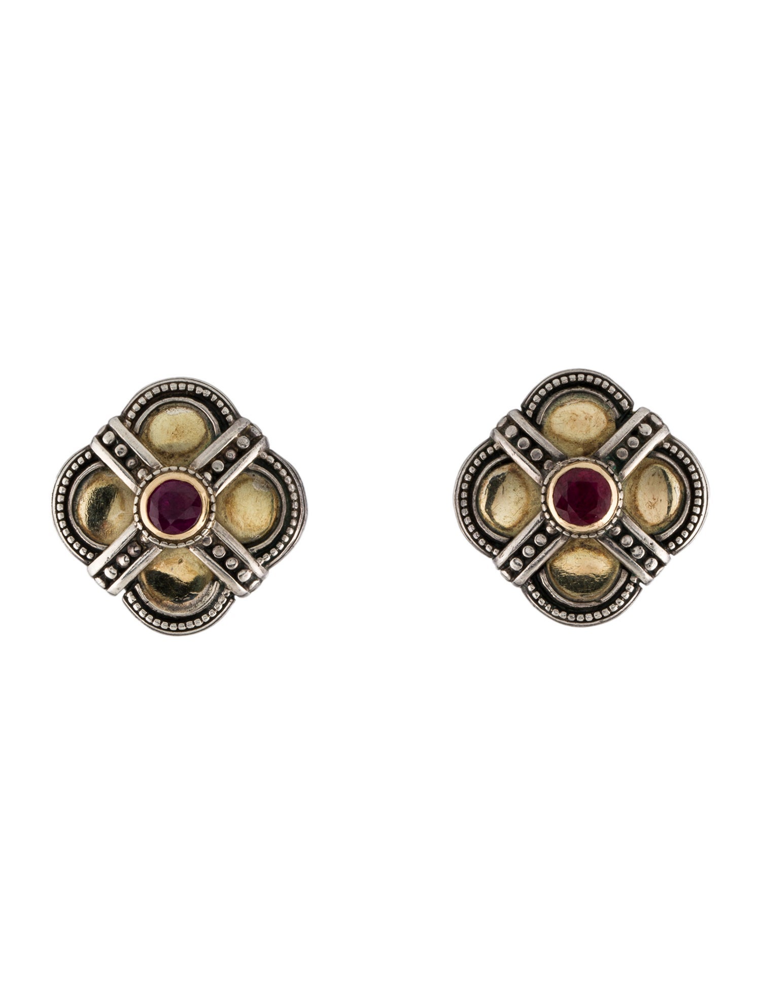 Konstantino Ruby Clip-On Earrings