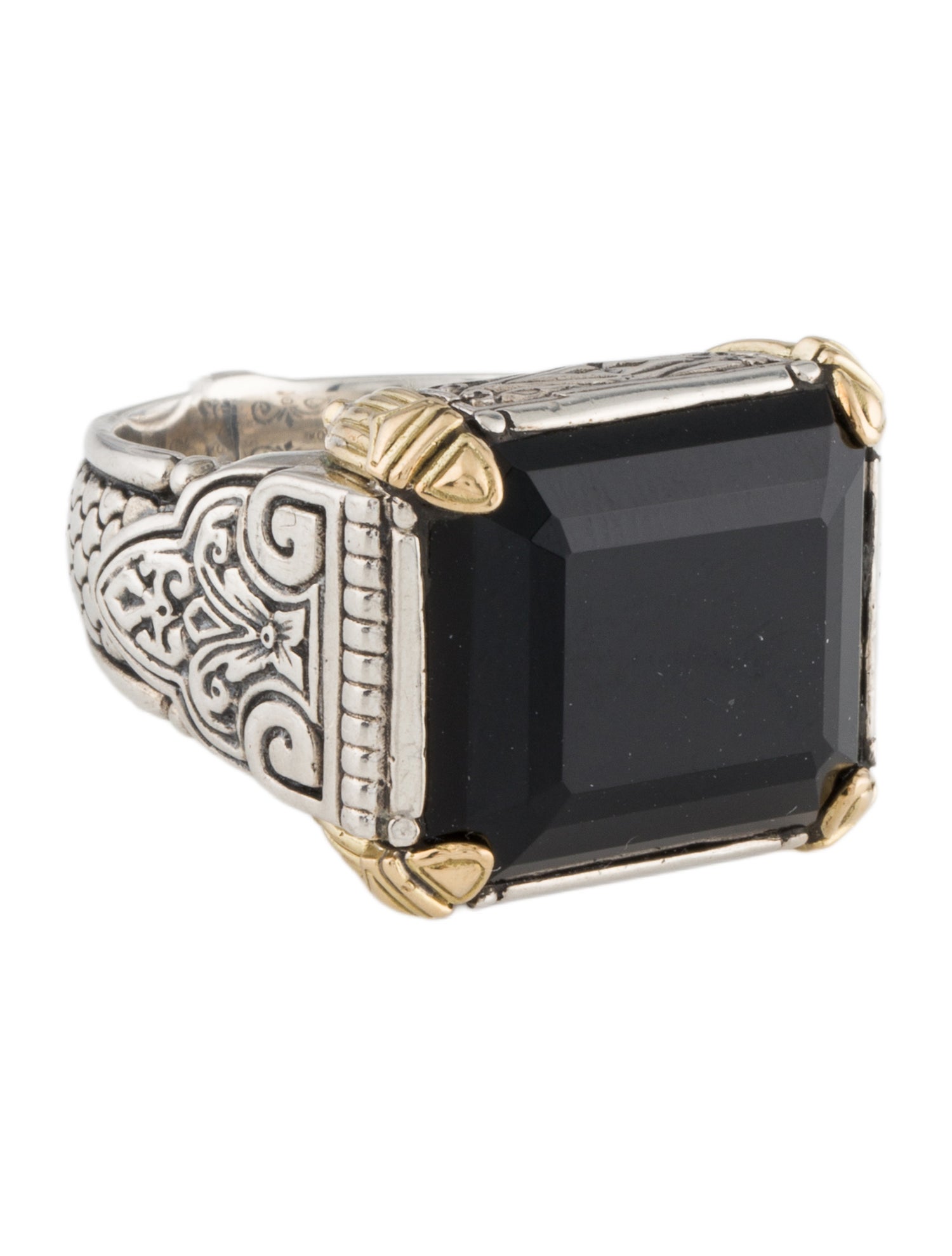 Konstantino Onyx Sparta Cocktail Ring