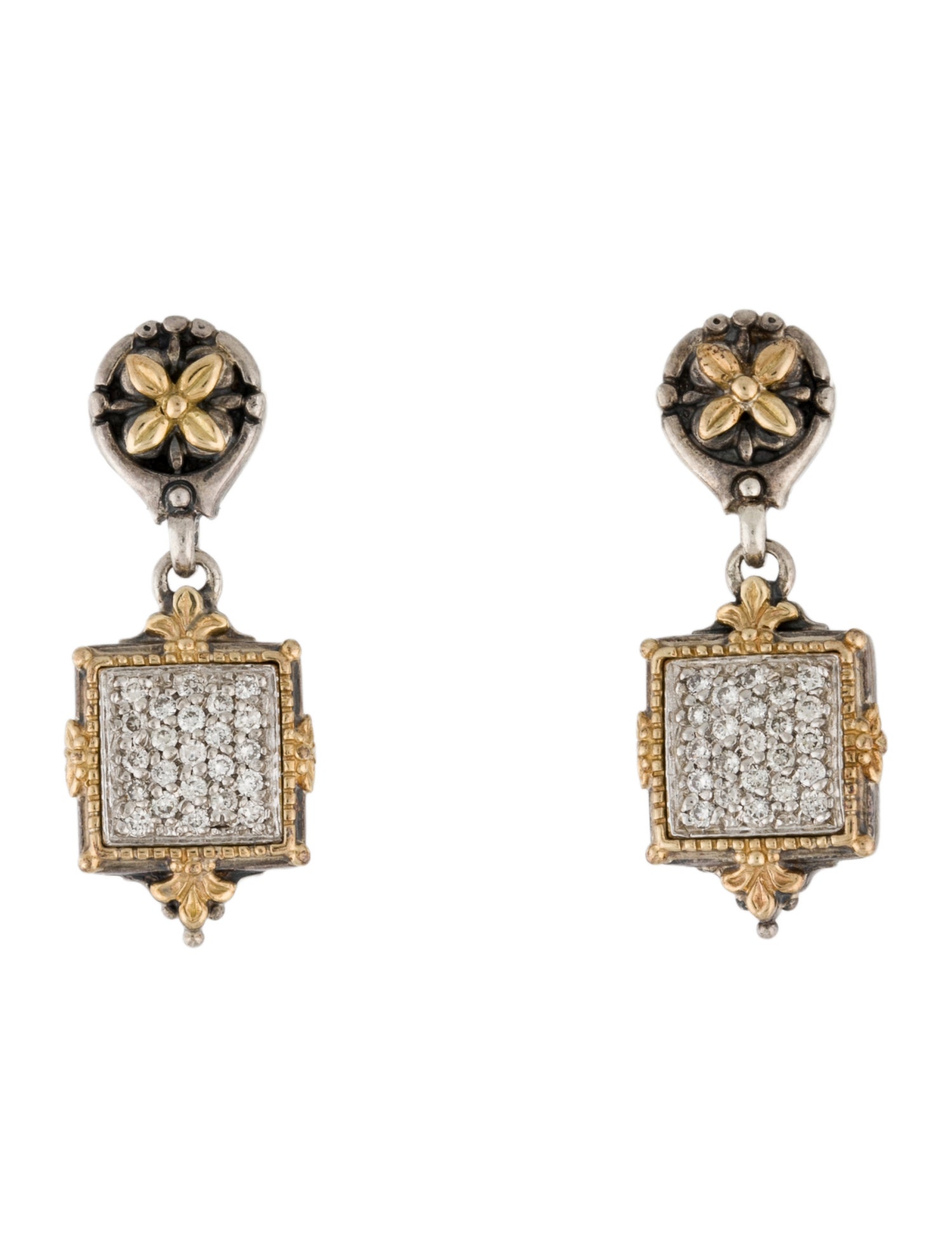 Konstantino Diamond Asteri Drop Earrings