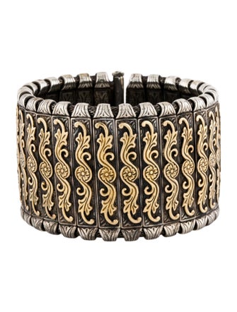 Konstantino Two-Tone Wide Bracelet