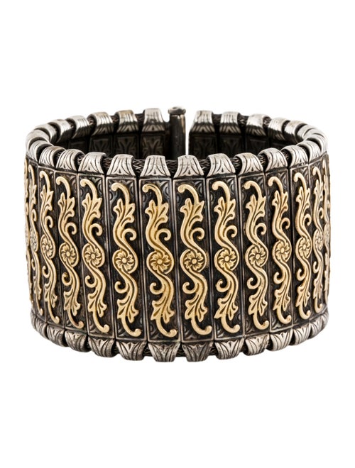 Konstantino Two-Tone Wide Bracelet