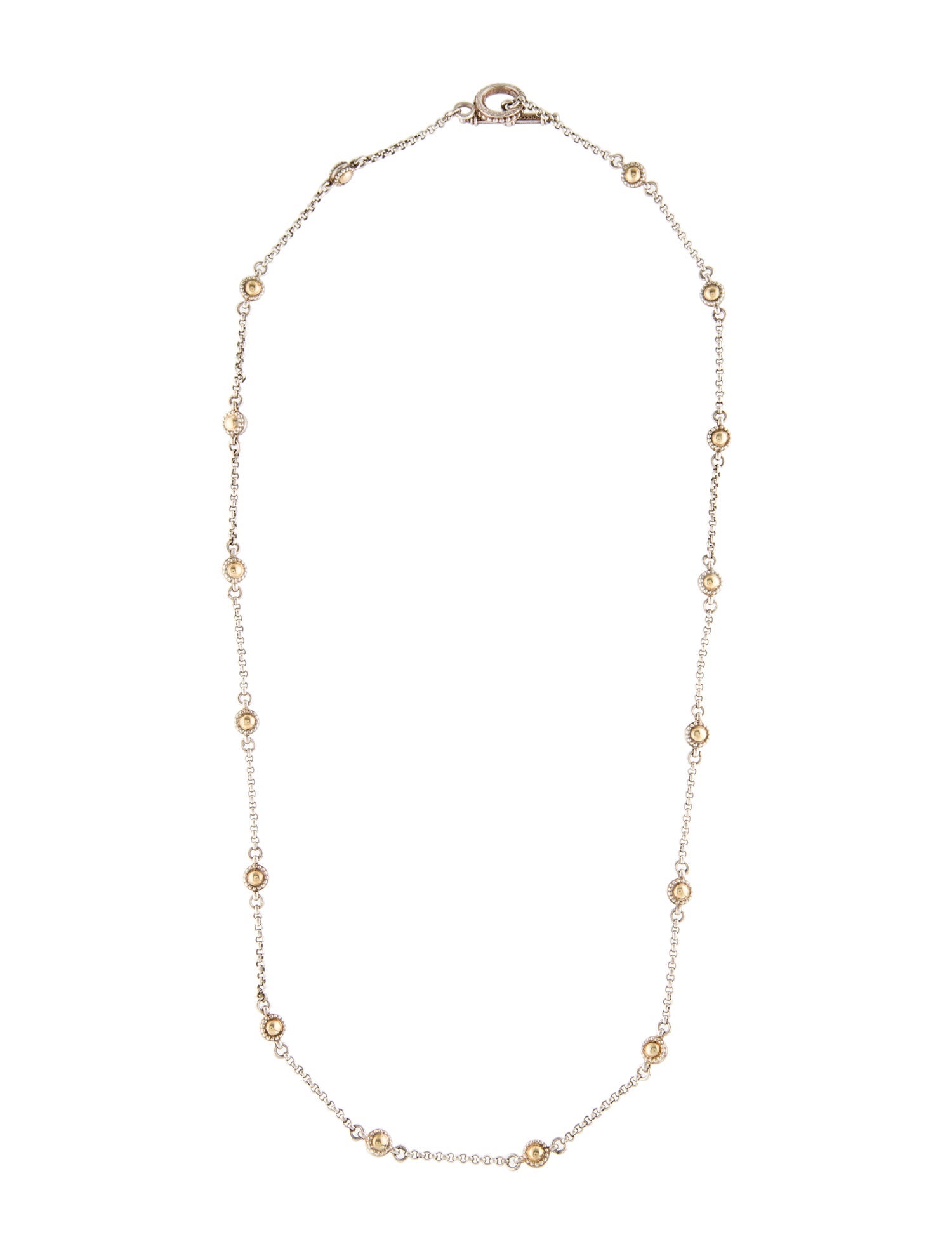 Konstantino Two-Tone Floral Station Necklace