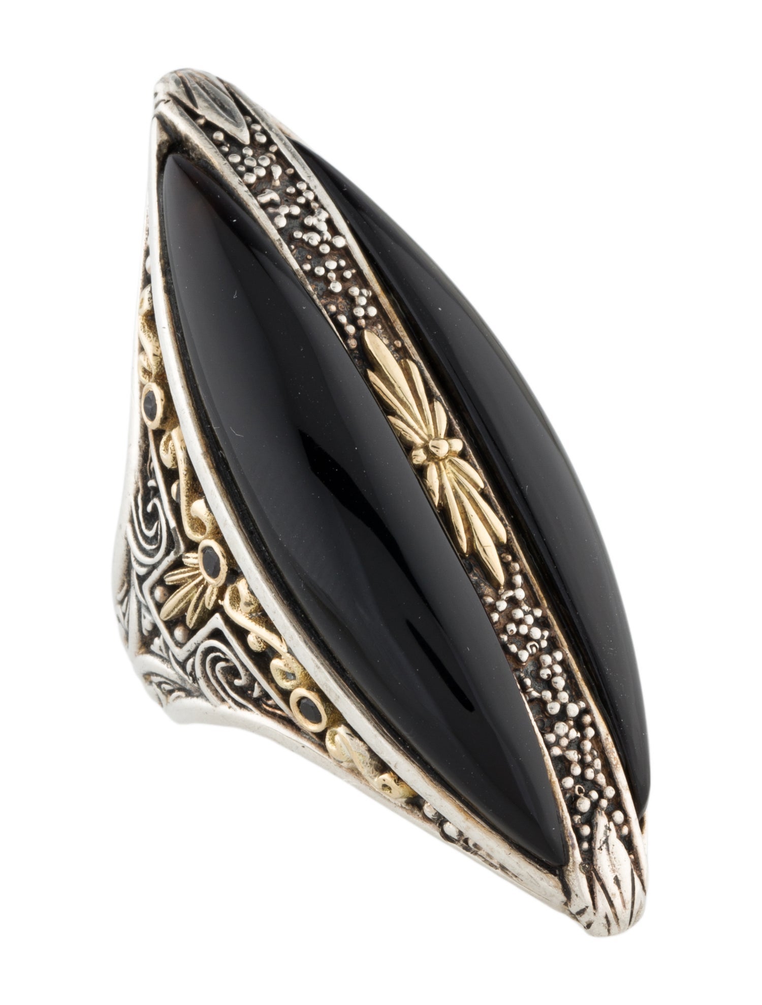 Mejuri x GANNI Clover Wrap Ring - Sterling Silver Cocktail