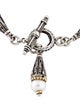 Konstantino Two-Tone Pearl Charm Toggle Bracelet