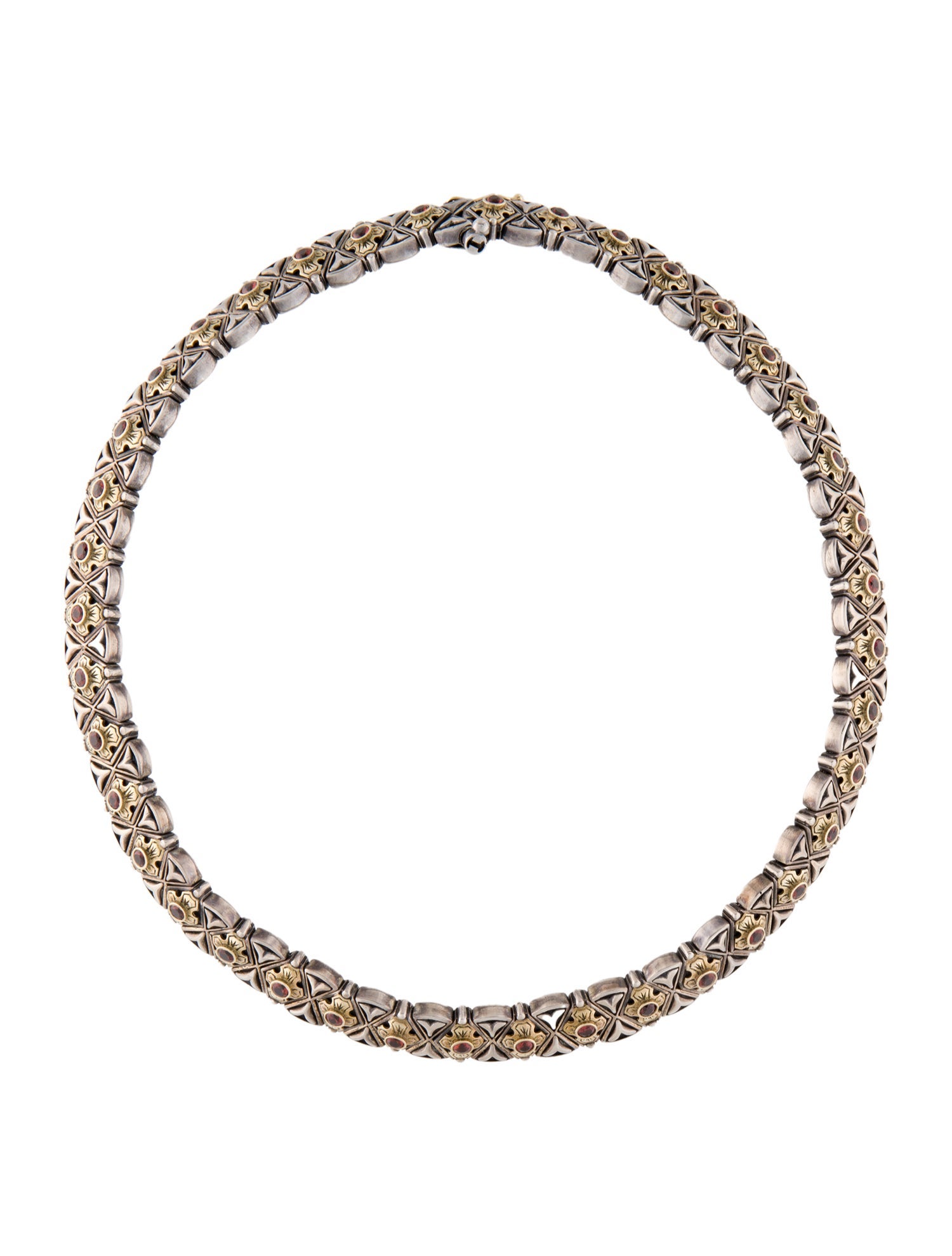 Konstantino Garnet Collar Necklace