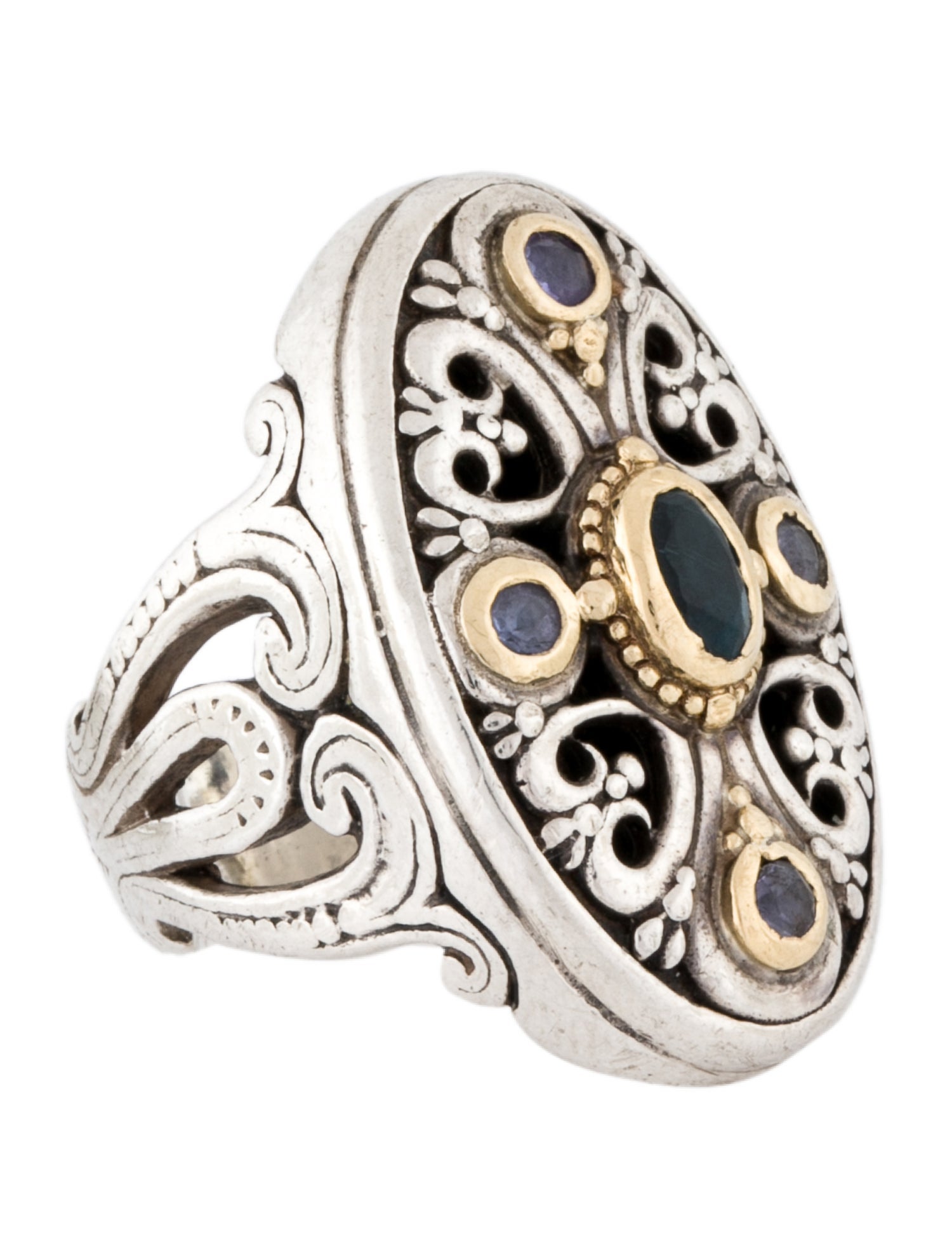 Konstantino Topaz & Tanzanite Cocktail Ring