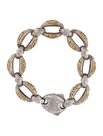 Konstantino Two-Tone Textured Link Bracelet