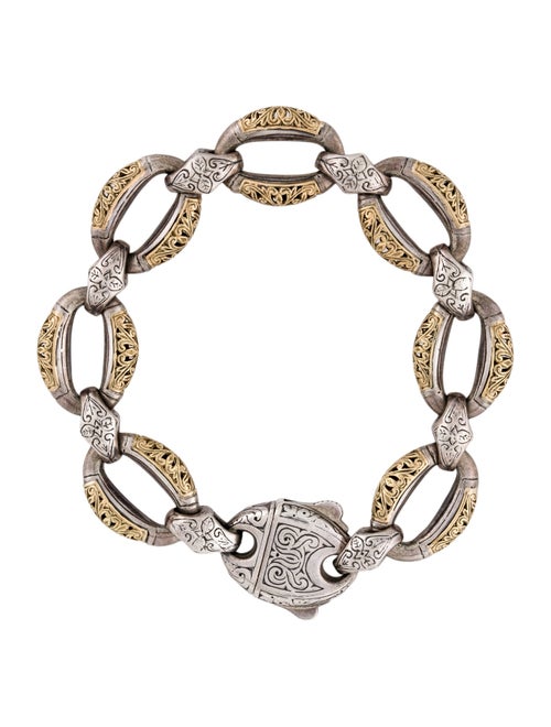Konstantino Two-Tone Textured Link Bracelet