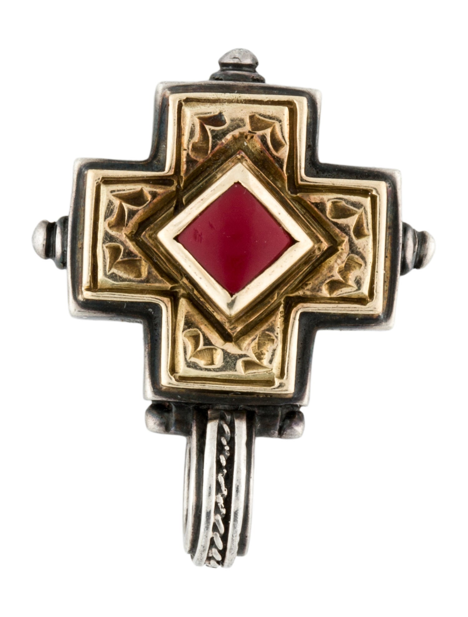 Konstantino Coral Two-Tone Pendant