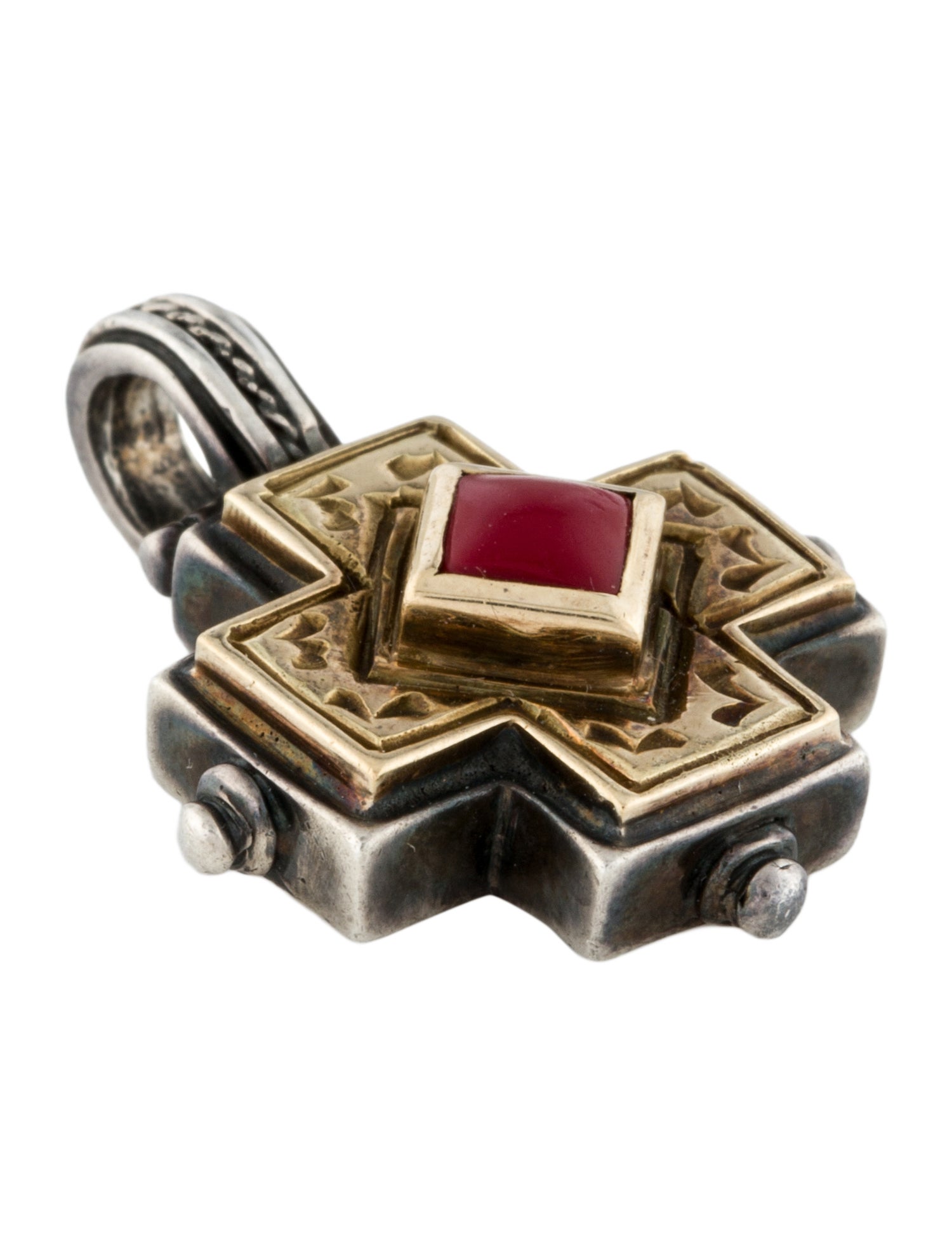 Konstantino Coral Two-Tone Pendant