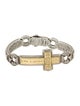 Konstantino Two-Tone Dare Cross Station Bracelet