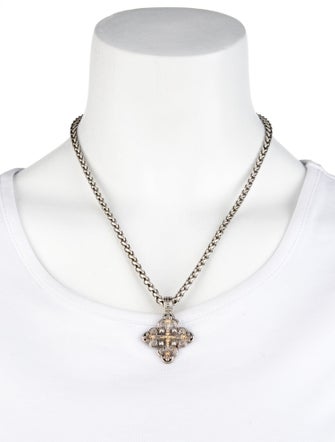 Konstantino Two-Tone Cross Pendant Necklace