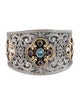 Konstantino Two-Tone Iolite & Topaz Cuff Bracelet