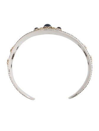 Konstantino Two-Tone Iolite & Topaz Cuff Bracelet