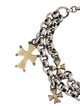 Konstantino Two-Tone Cross Charm Bracelet