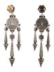 Konstantino Two-Tone Mother of Pearl & Diamond Floral Drop Earrings