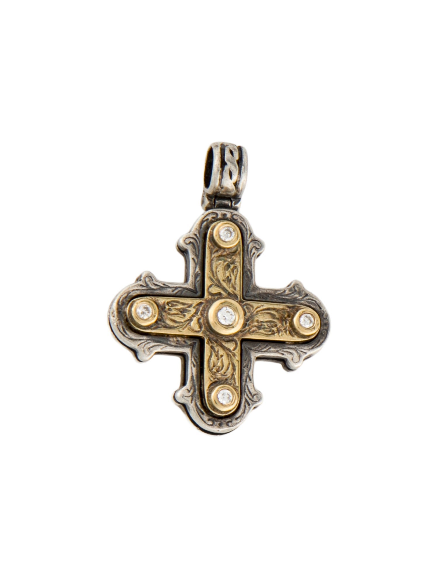 Konstantino Diamond Cross Pendant
