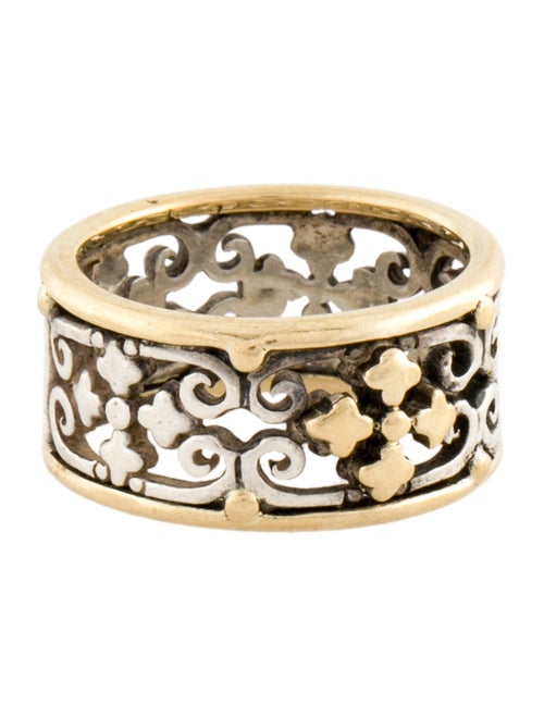 Konstantino Two-Tone Cutout Cross Band