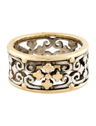 Konstantino Two-Tone Cutout Cross Band