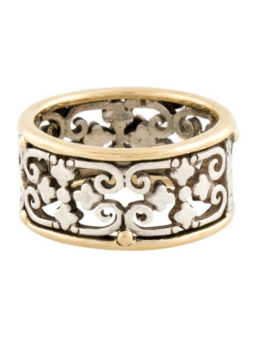 Konstantino Two-Tone Cutout Cross Band