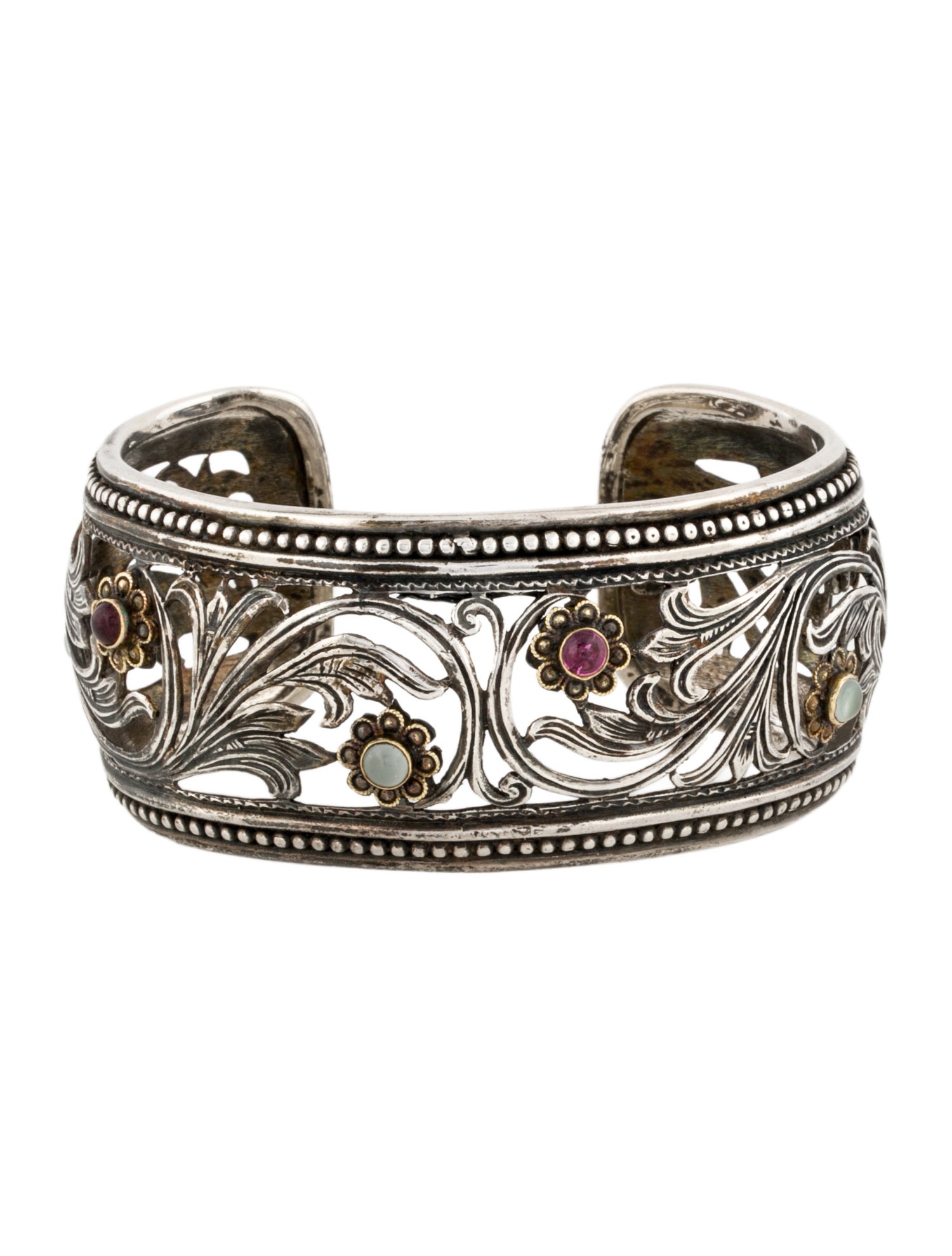 Konstantino Aquamarine & Tourmaline Cuff