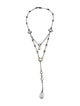 Konstantino Synthetic Ruby & Quartz Two-Tone Lavalier Necklace