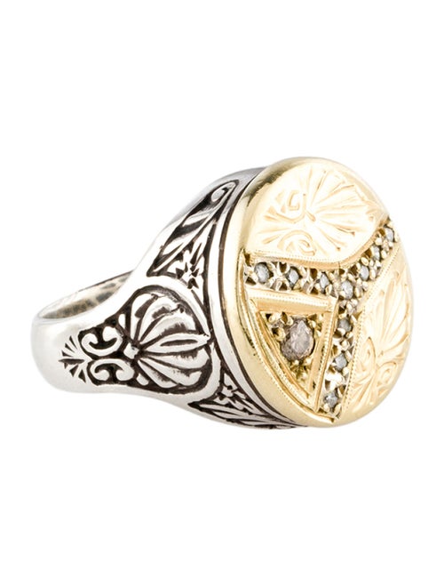 Konstantino Diamond Signet Ring