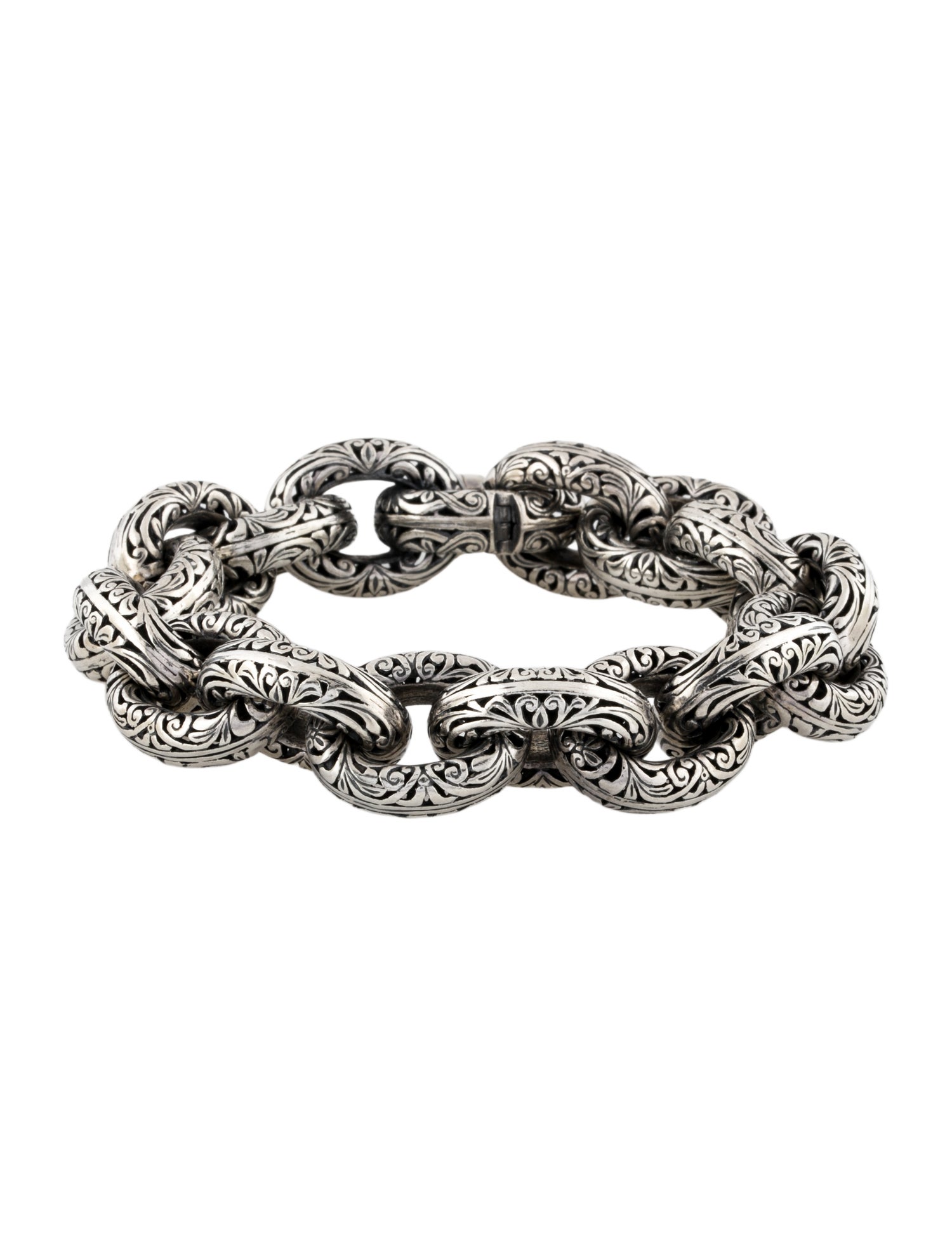 Konstantino Carved Link Bracelet