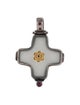 Konstantino Ruby Cross Pendant