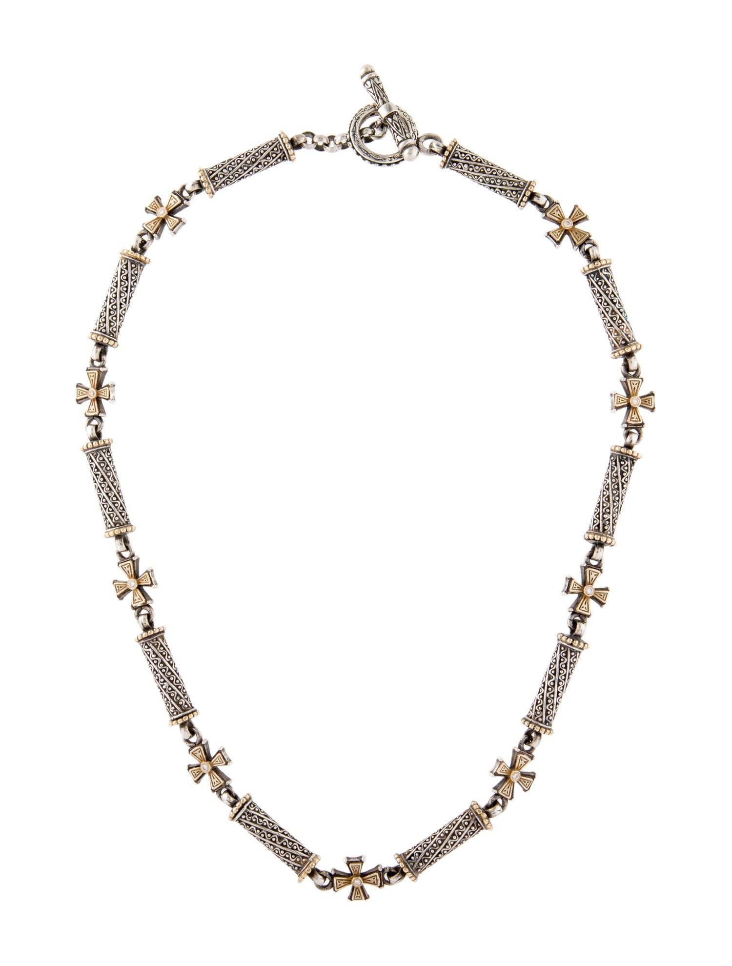 Konstantino Diamond Maltese Cross Station Necklace