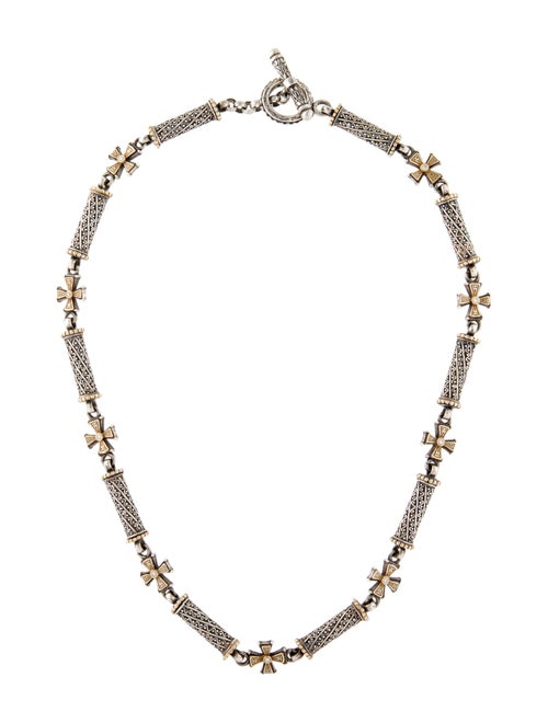 Konstantino Diamond Maltese Cross Station Necklace