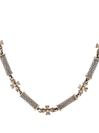 Konstantino Diamond Maltese Cross Station Necklace