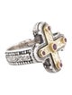 Konstantino Ruby Cross Cocktail Ring