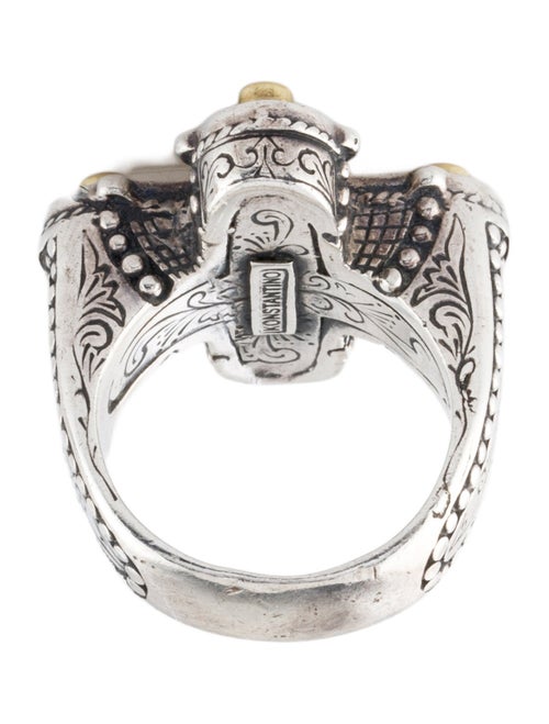 Konstantino Ruby Cross Cocktail Ring