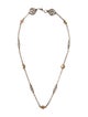 Konstantino Pearl & Tourmaline Station Necklace