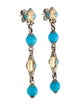 Konstantino Two-Tone Turquoise Drop Earrings