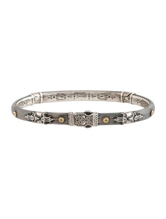 Konstantino Two-Tone Warrioress Petite Bangle Bracelet
