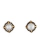 Konstantino Two-Tone Mother of Pearl Quartz Doublet Gen K Stud Earrings