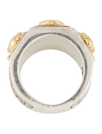 Konstantino Emerald 3-Stone Cocktail Ring